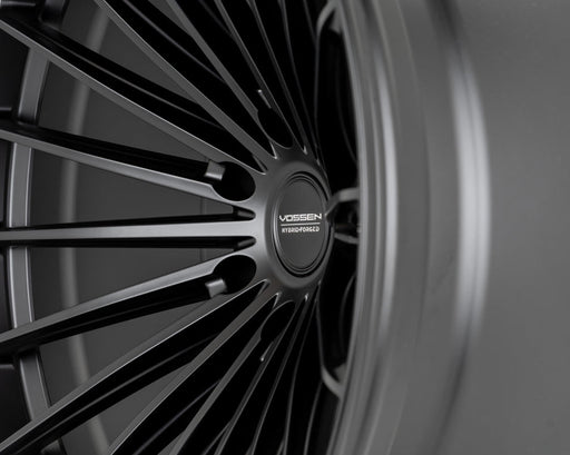 Vossen HFX - 4 Satin black 20x10 ET - 18 Offset 6x139.7 Bolt Pattern Super Deep Concave Wheels offroad accessory | Iron Ridge Offroad