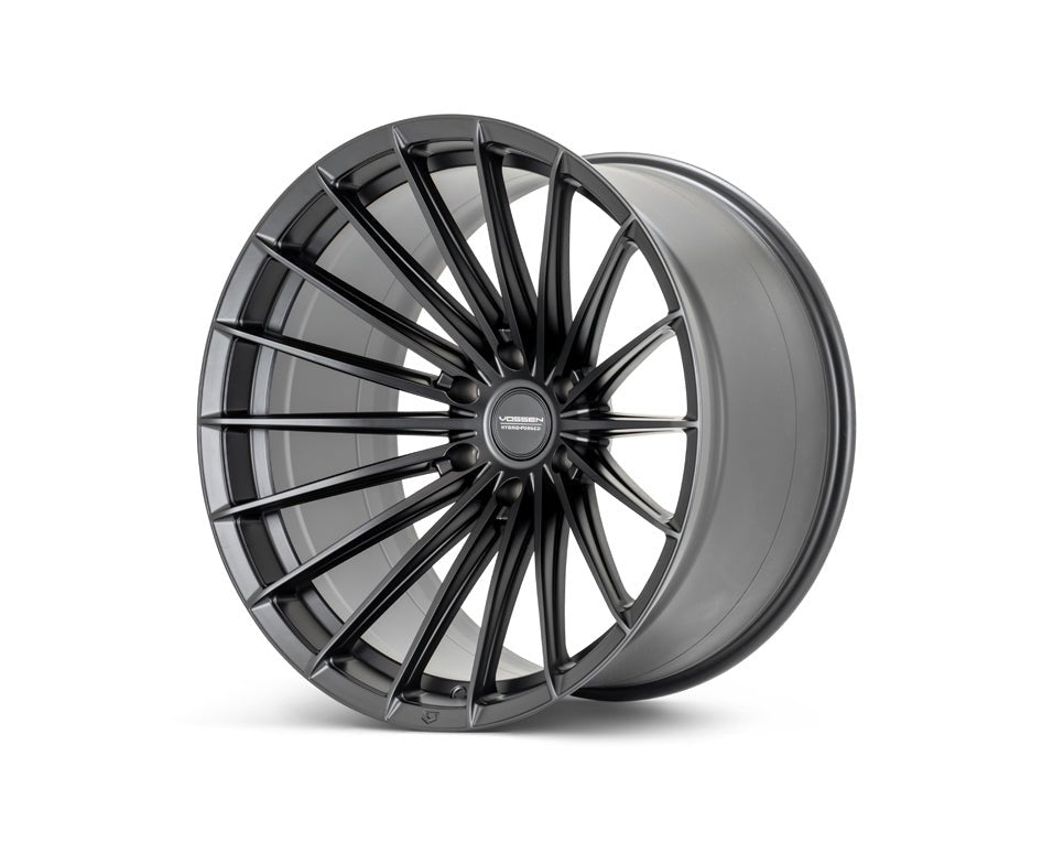 Vossen HFX - 4 Satin black 20x10 ET - 18 Offset 6x139.7 Bolt Pattern Super Deep Concave Wheels offroad accessory | Iron Ridge Offroad