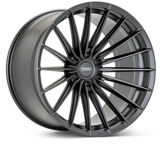 Vossen HFX - 4 Satin Black 24x10 ET25 Offsent 6x139.7 Bolt Pattern Deep Offset Wheels offroad accessory | Iron Ridge Offroad