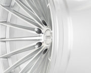 Vossen HFX - 4 Silver Polished 22x9.5 ET20 Offset 6x139.7 Bolt Pattern Deep Concave Wheels offroad accessory | Iron Ridge Offroad