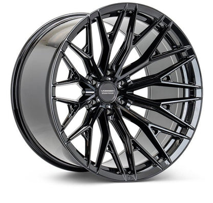 Vossen HFX - 6 Gloss Black 20x10 ET - 18 Offset 6x139.7 Bolt Pattern Super Deep Concave Wheels offroad accessory | Iron Ridge Offroad