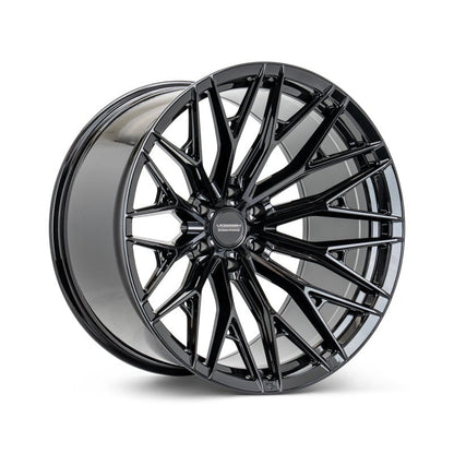 Vossen HFX - 6 Gloss Black 22x10 ET - 18 Offset 6x139.7 Bolt Pattern Super Deep Concave Wheels offroad accessory | Iron Ridge Offroad