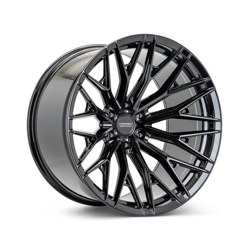 Vossen HFX - 6 Gloss Black 22x9.5 ET20 Offset 6x139.7 Bolt Pattern Deep Concave Wheels offroad accessory | Iron Ridge Offroad