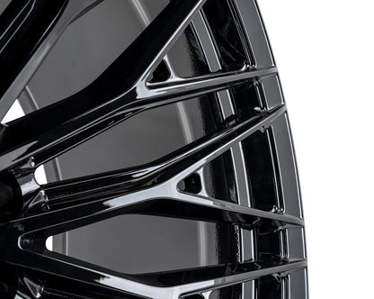 Vossen HFX - 6 Gloss Black 22x9.5 ET20 Offset 6x139.7 Bolt Pattern Deep Concave Wheels offroad accessory | Iron Ridge Offroad