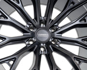 Vossen HFX - 6 Satin Black 20x10 ET - 18 Offset 6x139.7 Bolt Pattern Super Deep Concave Wheels offroad accessory | Iron Ridge Offroad