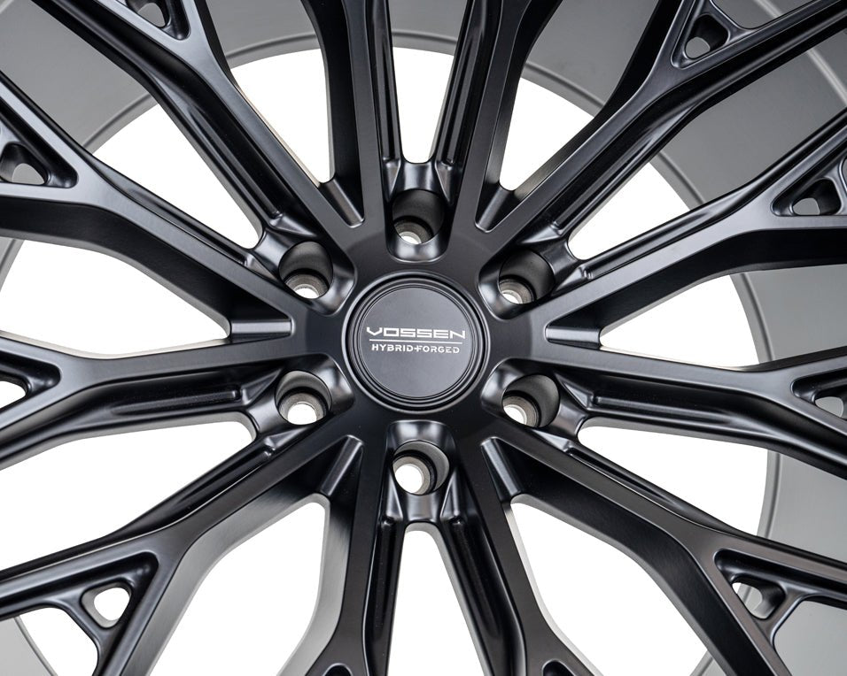 Vossen HFX - 6 Satin Black 20x10 ET - 18 Offset 6x139.7 Bolt Pattern Super Deep Concave Wheels offroad accessory | Iron Ridge Offroad