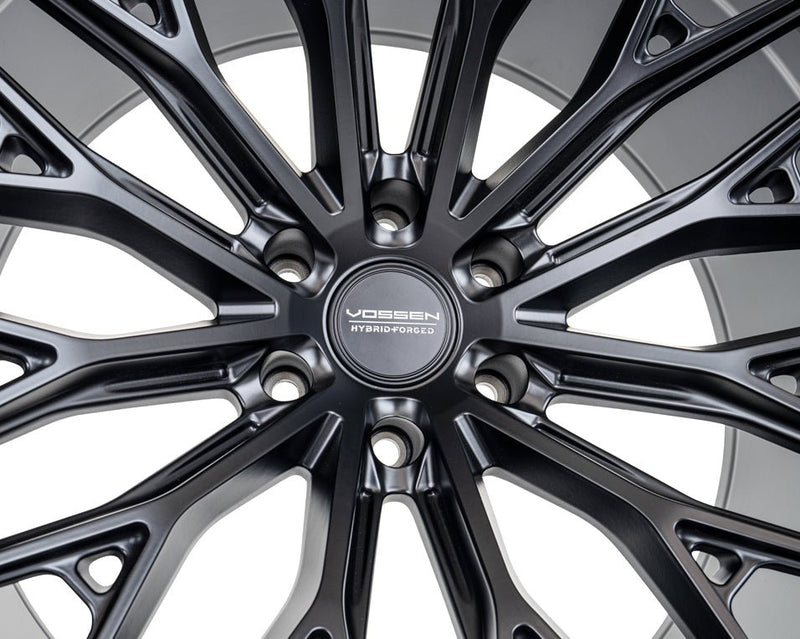 Vossen HFX - 6 Satin Black 20x10 ET - 18 Offset 6x139.7 Bolt Pattern Super Deep Concave Wheels offroad accessory | Iron Ridge Offroad