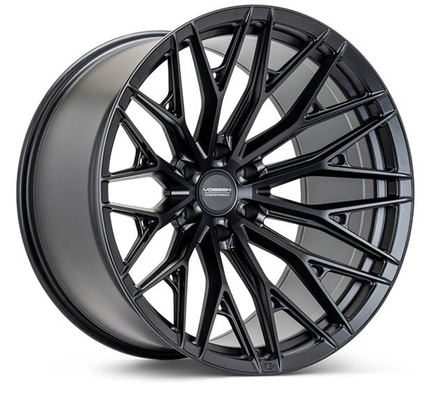 Vossen HFX - 6 Satin Black 20x10 ET - 18 Offset 6x139.7 Bolt Pattern Super Deep Concave Wheels offroad accessory | Iron Ridge Offroad