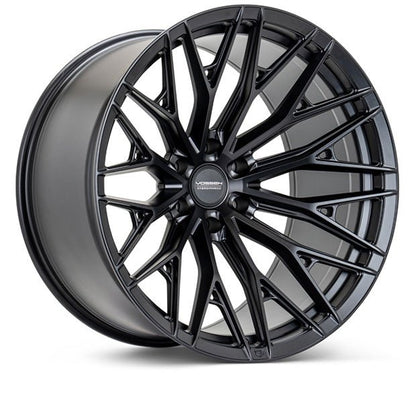 Vossen HFX - 6 Satin Black 20x10 ET - 18 Offset 6x139.7 Bolt Pattern Super Deep Concave Wheels offroad accessory | Iron Ridge Offroad