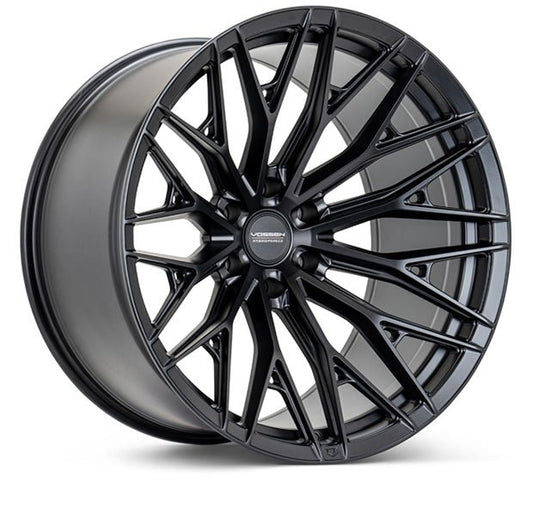 Vossen HFX - 6 Satin Black 20x10 ET - 18 Offset 6x139.7 Bolt Pattern Super Deep Concave Wheels offroad accessory | Iron Ridge Offroad