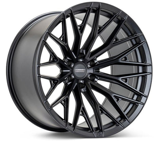 Vossen HFX - 6 Satin Black 20x10 ET - 18 Offset 6x139.7 Bolt Pattern Super Deep Concave Wheels offroad accessory | Iron Ridge Offroad