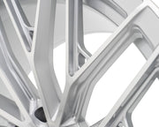 Vossen HFX - 6 Silver Polished 22x9.5 ET20 Offset 6x139.7 Bolt Pattern Deep Concave Wheels offroad accessory | Iron Ridge Offroad