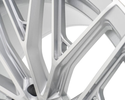 Vossen HFX - 6 Silver Polished 22x9.5 ET20 Offset 6x139.7 Bolt Pattern Deep Concave Wheels offroad accessory | Iron Ridge Offroad