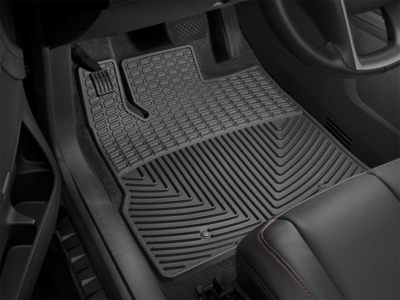 WeatherTech 14+ Chevrolet Silverado Front Rubber Mats | Black (W309) Floor Mats offroad accessory | Iron Ridge Offroad