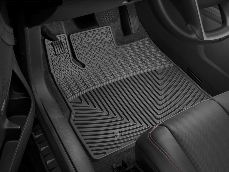WeatherTech 14+ Chevrolet Silverado Front Rubber Mats | Black (W309) Floor Mats offroad accessory | Iron Ridge Offroad