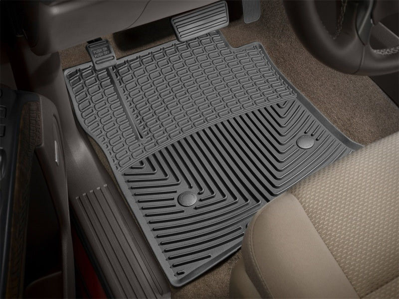 WeatherTech 14+ Chevrolet Silverado Front Rubber Mats | Black (W309) Floor Mats offroad accessory | Iron Ridge Offroad