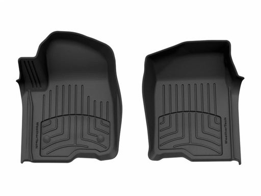 WeatherTech 2019+ Chevrolet Silverado 1500 Crew Cab Front FloorLiner HP - Black Floor Mats offroad accessory | Iron Ridge Offroad