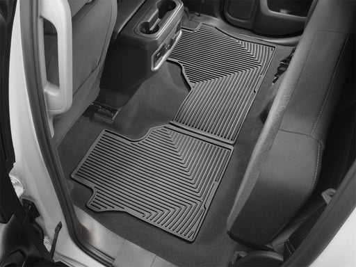 WeatherTech 2019+ Chevrolet Silverado 1500 Rear Rubber Mats - Black Floor Mats offroad accessory | Iron Ridge Offroad