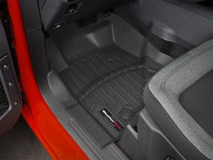WeatherTech 2021+ Ford Bronco 4 Door Front FloorLiner - Black Floor Mats offroad accessory | Iron Ridge Offroad