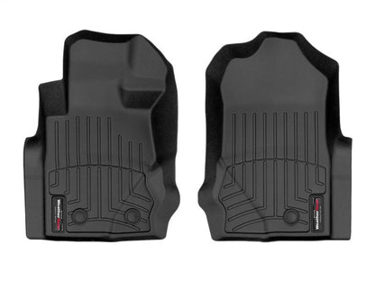 WeatherTech 2021+ Ford Bronco 4 Door Front FloorLiner - Black Floor Mats offroad accessory | Iron Ridge Offroad
