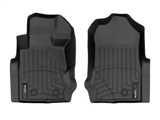 WeatherTech 2021+ Ford Bronco 4 Door Front FloorLiner - Black Floor Mats offroad accessory | Iron Ridge Offroad