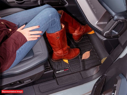 WeatherTech 2021+ Ford Bronco Vinyl (Vinyl Floors Only) Front Rubber Mats - Black Floor Mats offroad accessory | Iron Ridge Offroad