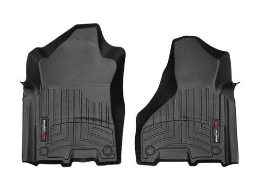 WeatherTech FloorLiner Front Floor Mats (Black): Ram 2500 & 3500 2019 - 2025 (w/Out PTO) Floor Mats offroad accessory | Iron Ridge Offroad