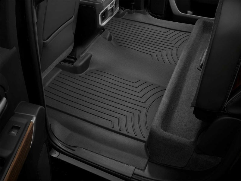 WeatherTech FloorLiner HP | Chevrolet Silverado 1500 / Silverado ZR2 / GMC Sierra 1500 / 2500HD / 3500HD (19-26) / Black (4414362IM) Floor Mats offroad accessory | Iron Ridge Offroad