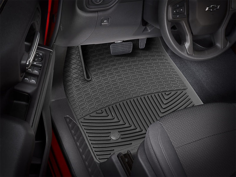 WeatherTech Front Rubber Mats | Chevrolet Silverado 1500 (19-26) / GMC Sierra (19-26) (W489) Floor Mats offroad accessory | Iron Ridge Offroad