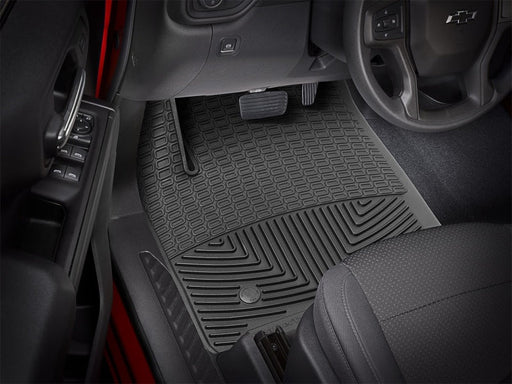 WeatherTech Front Rubber Mats | Chevrolet Silverado 1500 (19-26) / GMC Sierra (19-26) (W489) Floor Mats offroad accessory | Iron Ridge Offroad