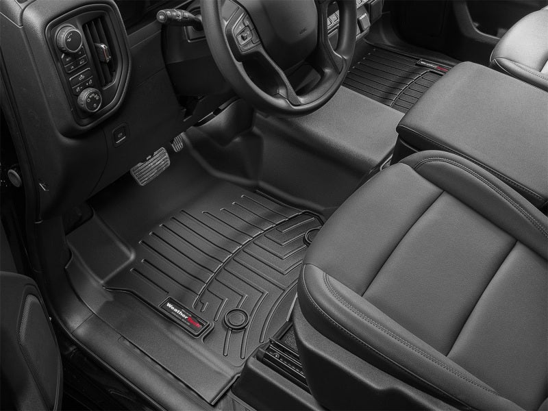 WeatherTech Front Vinyl FloorLiner | Chevrolet Silverado 1500 / GMC Sierra (19+)(4415421V) Floor Mats offroad accessory | Iron Ridge Offroad