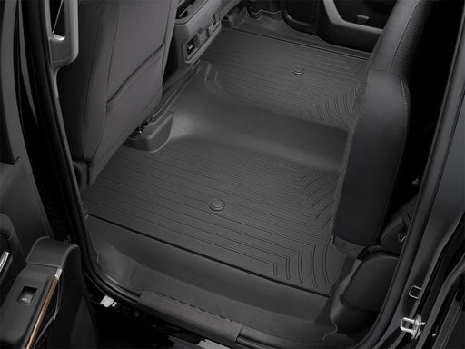 WeatherTech Rear FloorLiner | Chevrolet Silverado 1500 (19+), GMC Sierra (19+), Crew Cab, Vinyl Floors (4414365V) Floor Mats offroad accessory | Iron Ridge Offroad