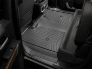 WeatherTech Rear FloorLiner | Chevrolet Silverado 1500 Crew Cab (19-26) / GMC Sierra 1500 (19-26) (4414362) Floor Mats offroad accessory | Iron Ridge Offroad
