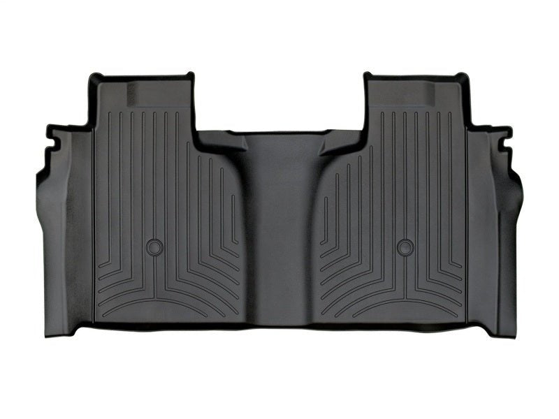 WeatherTech Rear FloorLiner | Chevrolet Silverado 1500 Crew Cab (19-26) / GMC Sierra 1500 (19-26) (4414362) Floor Mats offroad accessory | Iron Ridge Offroad