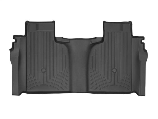 WeatherTech Rear FloorLiner | Chevrolet Silverado 1500 / Silverado ZR2 / GMC Sierra 1500 / 2500HD / 3500HD (19-26) / Black (4414363) Floor Mats offroad accessory | Iron Ridge Offroad