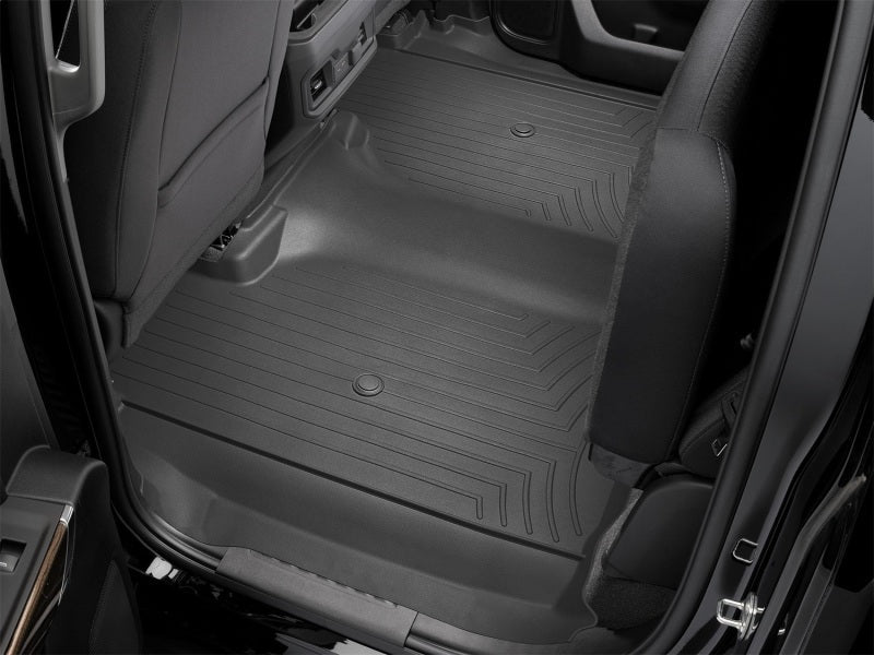 WeatherTech Rear FloorLiner | Chevrolet Silverado 1500 / Silverado ZR2 / GMC Sierra 1500 / Sierra AT4 / Sierra AT4X (4414365) Floor Mats offroad accessory | Iron Ridge Offroad