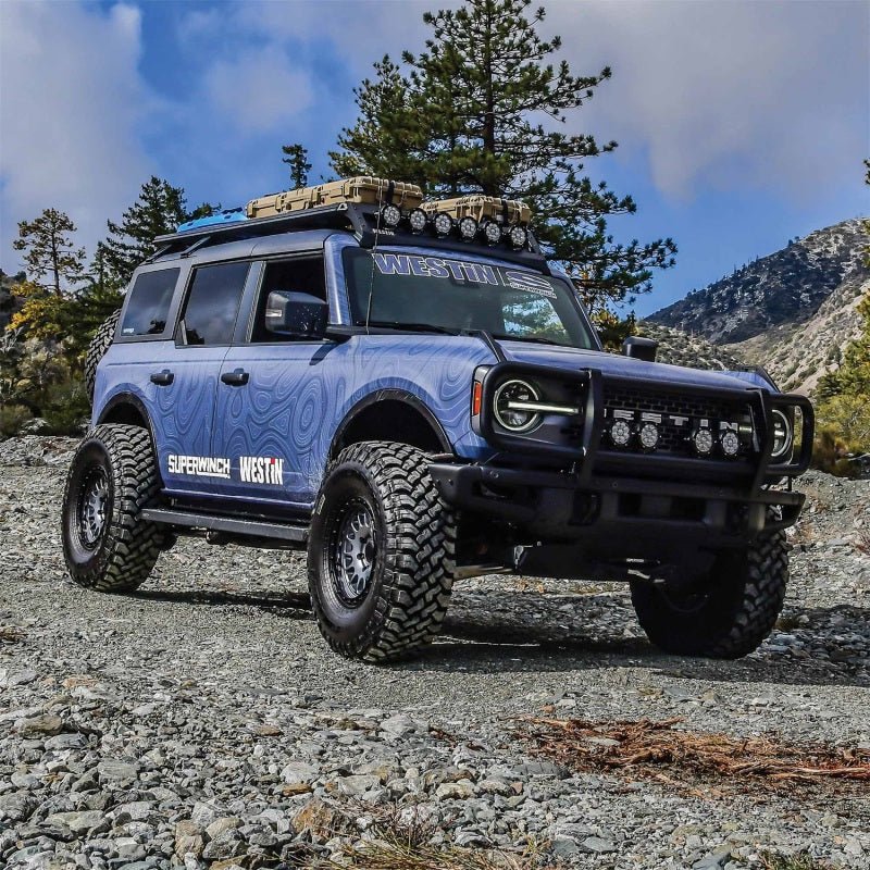 Westin 21 - 23 Ford Bronco (Excl. Bronco Sport)XTS Front Bumper Brush Guard for OEM Bumper - Tex Black Bumpers offroad accessory | Iron Ridge Offroad