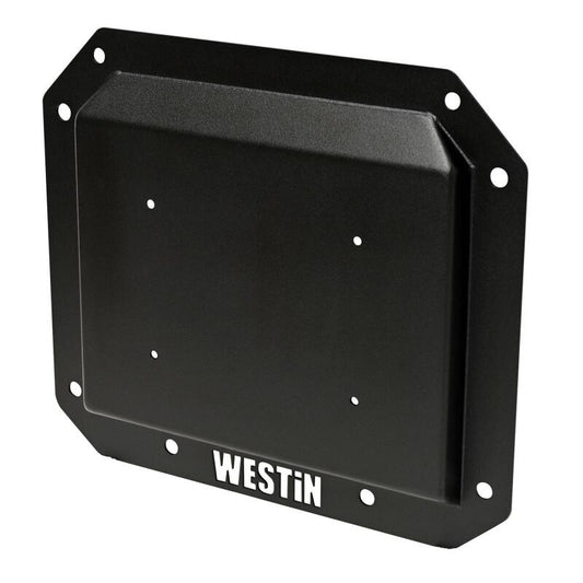 Westin 21 - 26 Ford Bronco (Excl. Sport) Spare Tire Delete Plate - Tex. Blk Bumpers offroad accessory | Iron Ridge Offroad