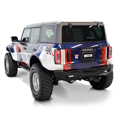 Westin 21 - 26 Ford Bronco (Excl. Sport) Spare Tire Delete Plate - Tex. Blk Bumpers offroad accessory | Iron Ridge Offroad