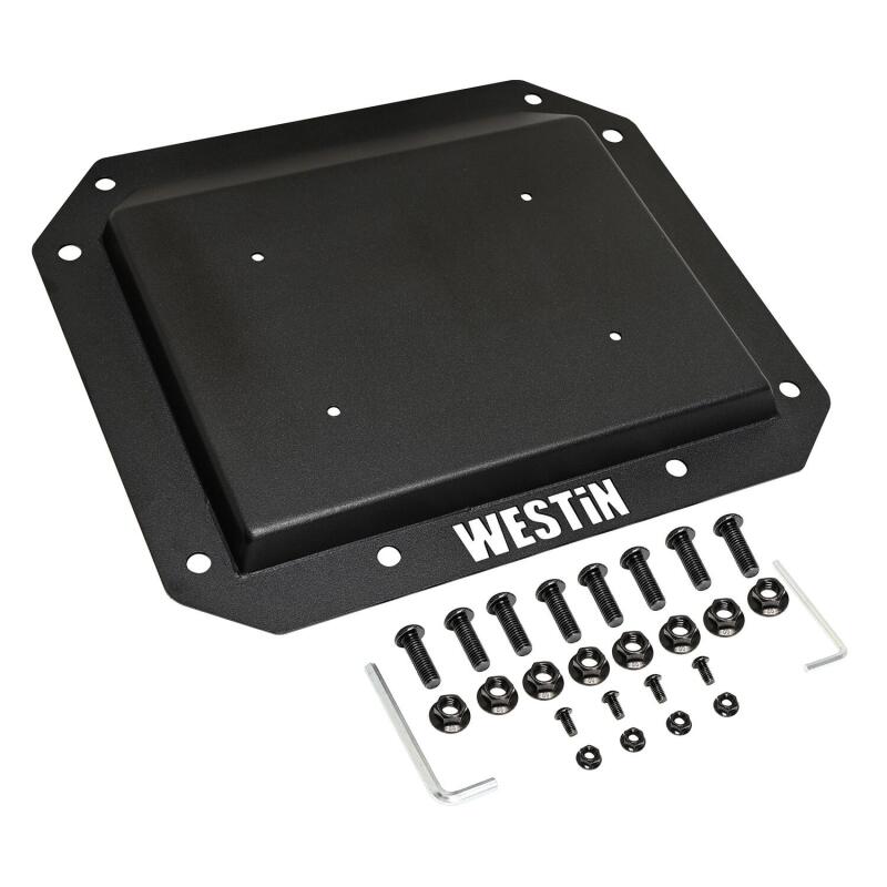 Westin 21 - 26 Ford Bronco (Excl. Sport) Spare Tire Delete Plate - Tex. Blk Bumpers offroad accessory | Iron Ridge Offroad