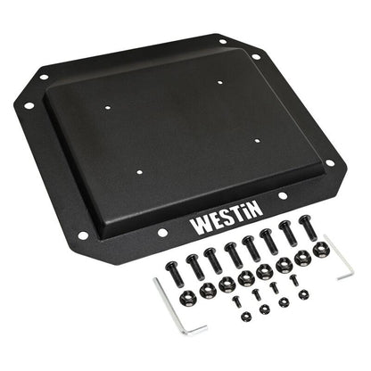 Westin 21 - 26 Ford Bronco (Excl. Sport) Spare Tire Delete Plate - Tex. Blk Bumpers offroad accessory | Iron Ridge Offroad