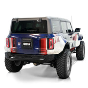 Westin 21 - 26 Ford Bronco (Excl. Sport) Spare Tire Delete Plate - Tex. Blk Bumpers offroad accessory | Iron Ridge Offroad