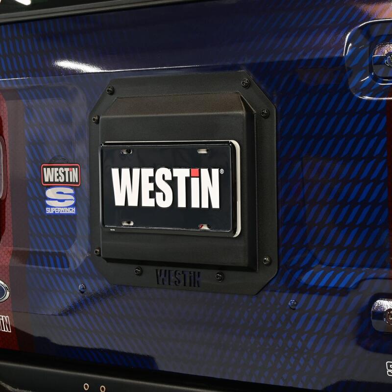 Westin 21 - 26 Ford Bronco (Excl. Sport) Spare Tire Delete Plate - Tex. Blk Bumpers offroad accessory | Iron Ridge Offroad