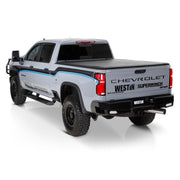 Westin AT6 Running Boards | Chevrolet Silverado 1500 / 2500HD / 3500HD / GMC Sierra 1500 / 2500HD / 3500HD (19-26) (24-64765) Nerf Bars & Running Boards offroad accessory | Iron Ridge Offroad