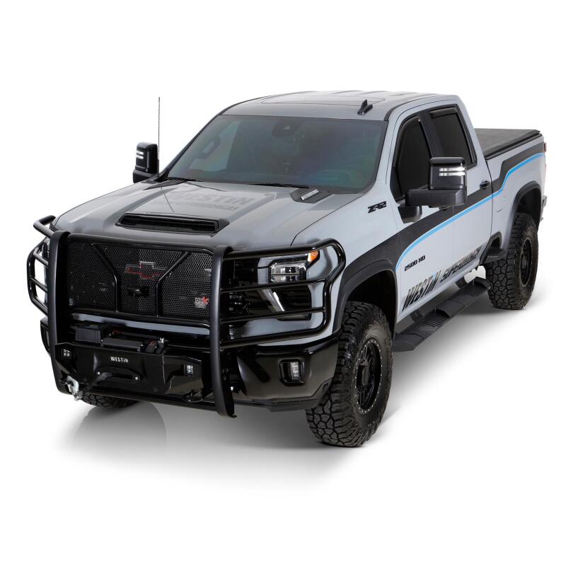 Westin AT6 Running Boards | Chevrolet Silverado 1500 / 2500HD / 3500HD / GMC Sierra 1500 / 2500HD / 3500HD (19-26) (24-64765) Nerf Bars & Running Boards offroad accessory | Iron Ridge Offroad