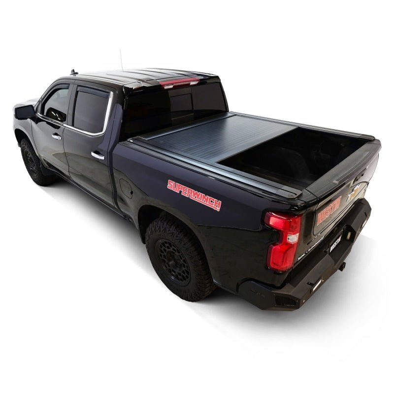 Westin Electric Retractable Tonneau Cover | Chevrolet Silverado 1500 / Silverado ZR2 / GMC Sierra 1500 / Sierra AT4 / Sierra AT4X (19-54745) Tonneau Covers offroad accessory | Iron Ridge Offroad