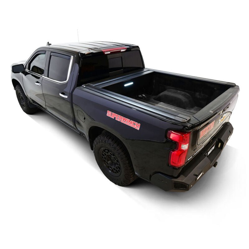 Westin Electric Retractable Tonneau Cover | Chevrolet Silverado 1500 / Silverado ZR2 / GMC Sierra 1500 / Sierra AT4 / Sierra AT4X (19-54745) Tonneau Covers offroad accessory | Iron Ridge Offroad