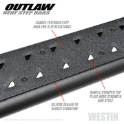 Westin Outlaw Nerf Step Bars (SIDE): Dodge Ram 1500 / 2500 / 3500 (09-23) / Ram 1500 Classic (19-23) Nerf Bars & Running Boards offroad accessory | Iron Ridge Offroad