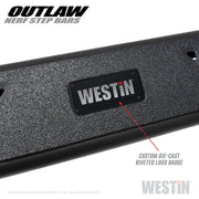 Westin Outlaw Nerf Step Bars (SIDE): Dodge Ram 1500 / 2500 / 3500 (09-23) / Ram 1500 Classic (19-23) Nerf Bars & Running Boards offroad accessory | Iron Ridge Offroad