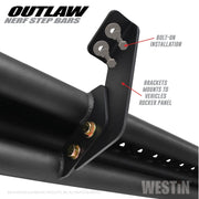 Westin Outlaw Nerf Step Bars (SIDE): Dodge Ram 1500 / 2500 / 3500 (09-23) / Ram 1500 Classic (19-23) Nerf Bars & Running Boards offroad accessory | Iron Ridge Offroad